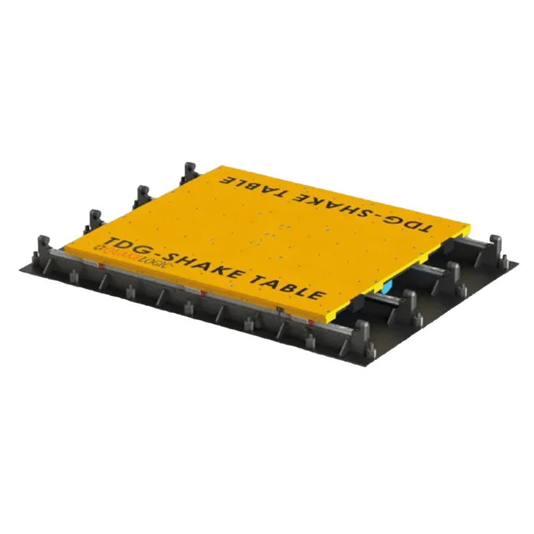 Large-scale 3-ton capacity servo-electro-mechanical shake table featuring a 2m by 2m platform for uniaxial or biaxial earthquake simulation and structural testing