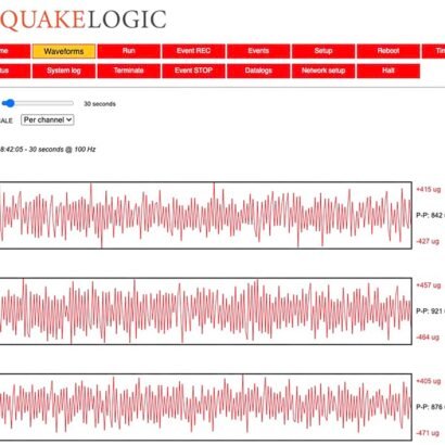 Quakely - Seismic Monitoring System | Earthquake Early Warning & Structural Health Monitoring Sensor Side View View 3