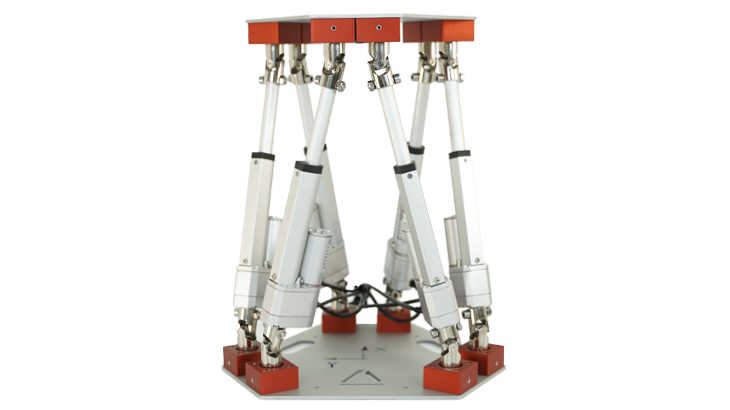 MOTIONPRO-6 6-DOF large-scale shake table utilizing Stewart Platform hexapod technology for precise six-axis structural and aerospace simulation testing.