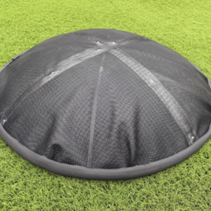 QL-WNS-01 infrasound sensor wind noise screen — octagonal wind noise reduction screen deployed in the field