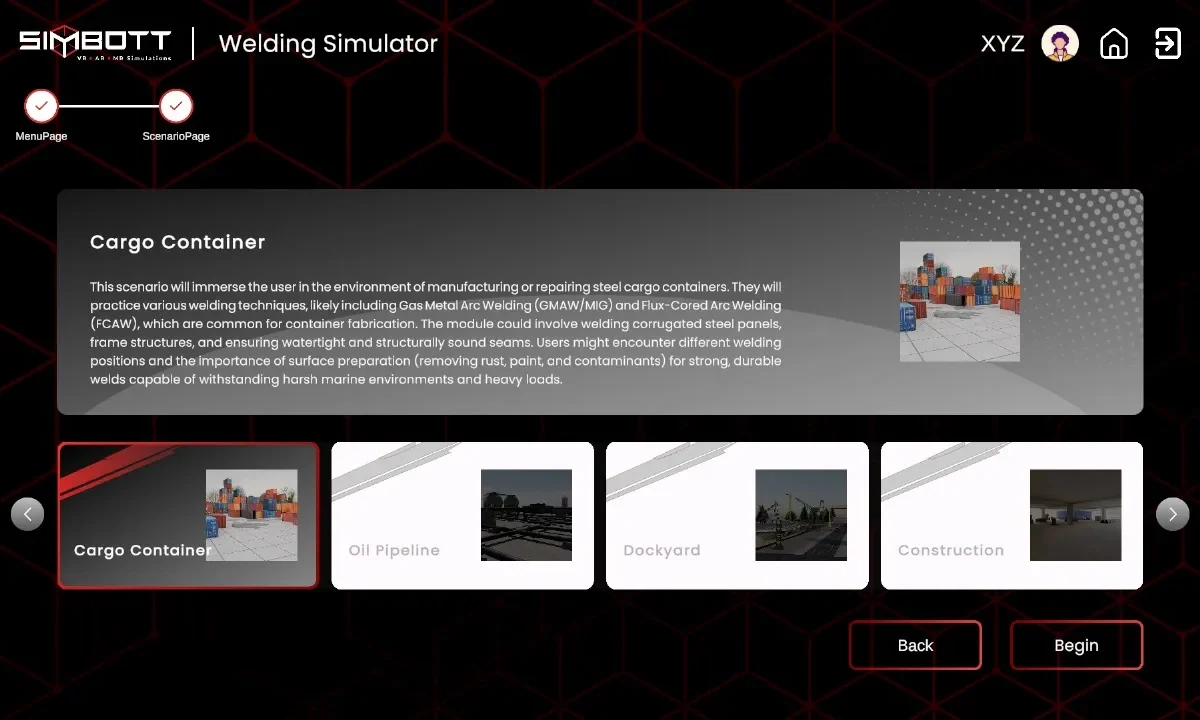 welding-vr-scenario-selection