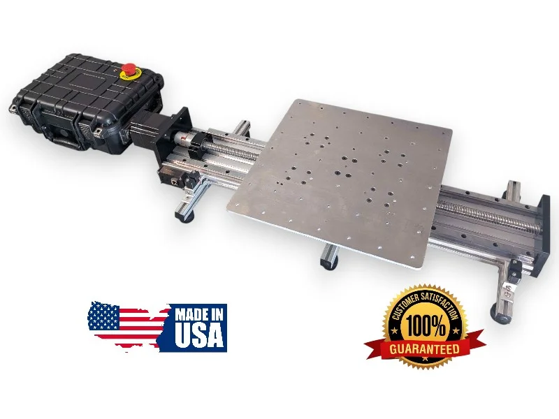 ShakeBot-40Z vertical shake table platform view using the shared ShakeBot chassis