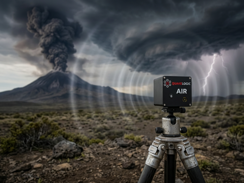 Infrasound monitoring applications from the QuakeLogic guide
