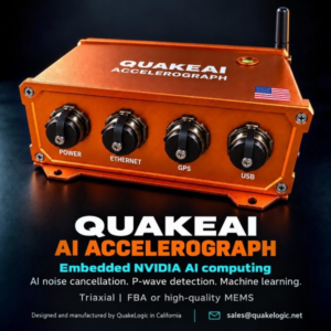 QUAKEAI — Rugged Triaxial Accelerograph