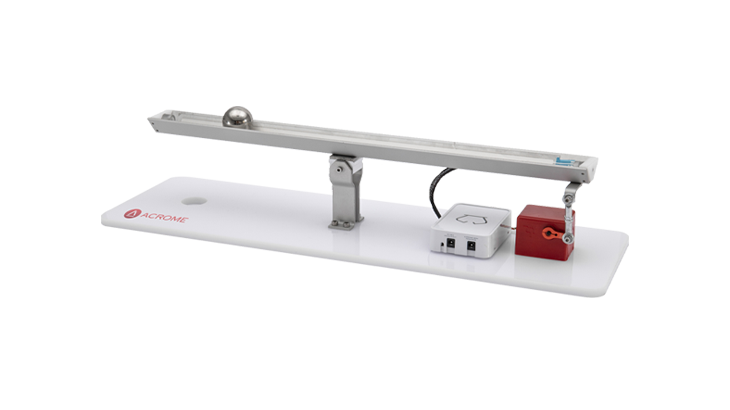 Acrome Ball and Beam 1-DoF control platform on a laboratory bench